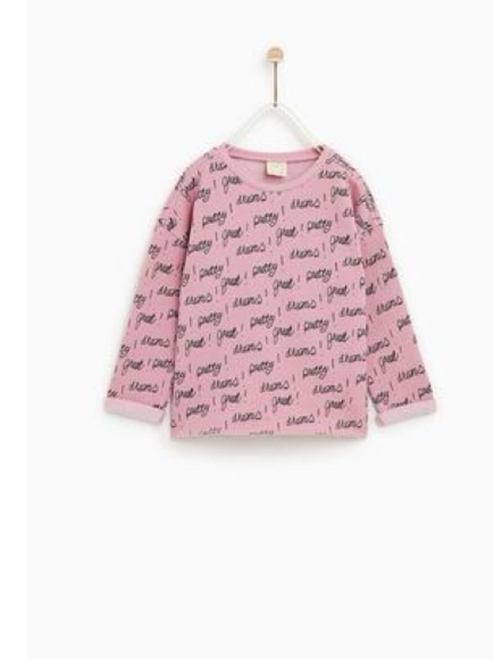 Zara girls PRINTED SWEATSHIRT